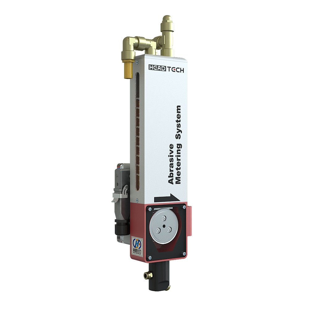 Electric sand controller for waterjet equipment installation and professional maintenance