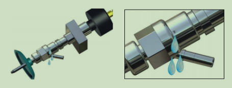 Observation hole leaking